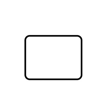 Square shape base minimal line vector illustration for ui placeholder elements, layout design guides, and simplified geometric artwork