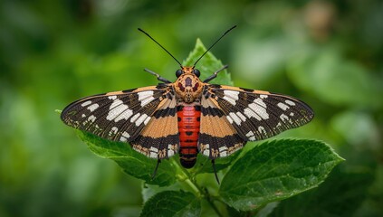 Fototapeta premium Lycorma delicatula, invasive species risk, Earth Day