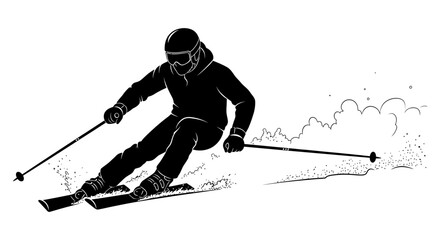 Skiing winter sport downhill skier snow mountain adventure