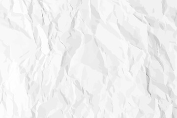 White clean crumpled paper