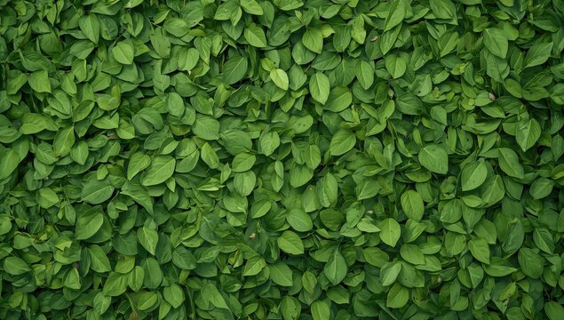 Abstract leaf pattern in a forest setting, highlighting summer's lushness