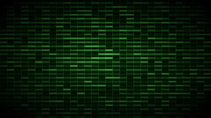 A dynamic, looping animation featuring a digital data grid with flowing neon green rain and binary code pulses for tech themes blurry. - Powered by Adobe