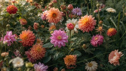 Vibrant blooms in a garden setting, ideal for enhancing visual appeal, Spring Equinox