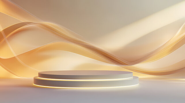 Elegant Minimalist Product Display Podium