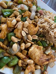 Chinese Princess Chicken with rice