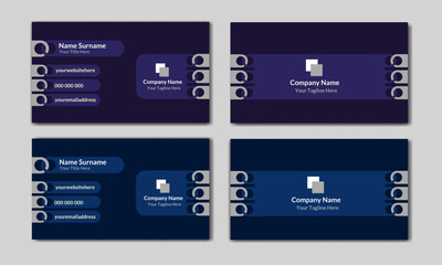 Corporate design business card design layout.