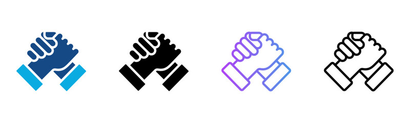 Trust Icon Multiple Style Vector Illustration
