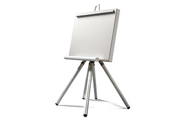 easel with blank canvas