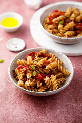 Pasta with sun dried tomatoes