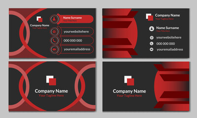 Modern business card design.