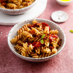 Pasta with sun dried tomatoes