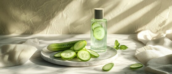 Freshly Sliced Cucumber and Pickled Onion