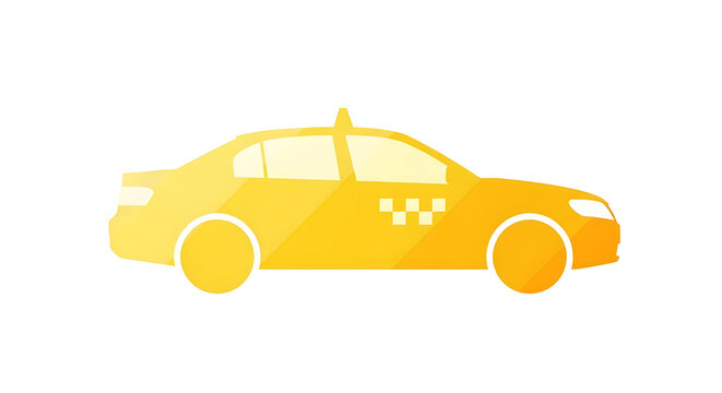 Yellow Vehicle Illustration for Transportation Concepts
