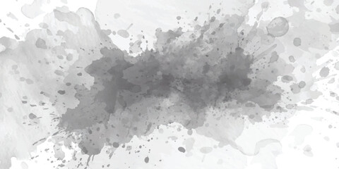 Gray Watercolor Splash Background.Shades of gray and white, resembling ink or smoke effects.