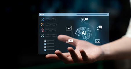 A generative AI dashboard for creating diverse multimedia content. The platform's digital brain can generate images, video, speech, and text, as well as perform language translation. Fermion