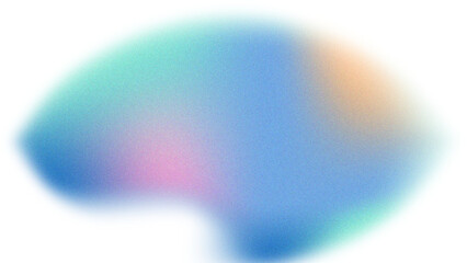 Abstract Blue Green Pink Orange Gradient Shape blurred