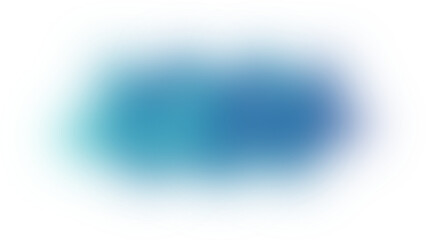 Teal and Blue Blurred Rectangle with Grain on White