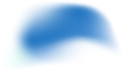 Soft Blue Gradient Blob with Subtle Grain on White Background