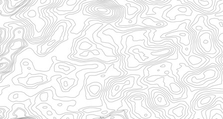 Abstract background with waves Geographic mountain relief. Abstract lines background. Contour maps. Topo contour map on white background. 