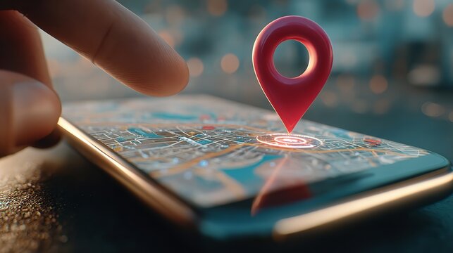 Navigating the Digital World: Location Pinpointing on a Smartphone Screen