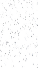 Dense diagonal rain overlay on transparent background 3D render
