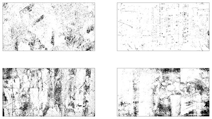 Fototapeta premium Grunge texture background. Four grunge set. 