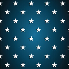 white star with blue background pattern