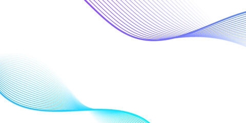 Futuristic Abstract glowing wave lines on white background. Dynamic wave pattern. abstract wavy lines background.