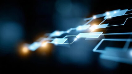 4K glowing digital blueprint of interconnected website pages forming a structured sitemap for SEO indexing - Powered by Adobe