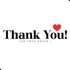 Thank You for Your Order Vector Design | Creative Graphic Template. Minimal “Thank You for Your Order” Vector Art. Elegant Thank You for Your Order Illustration. Creative Thank You for Your Order
