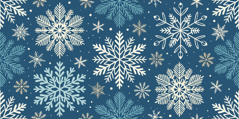 Winter Snowflake Pattern for Holiday and Seasonal Design