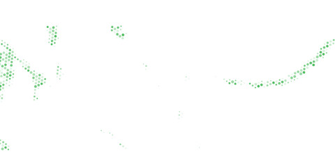 Light Blue, Green vector red banner with set of circles, dots. Donuts Background. Creative Design Template. Technological halftone illustration.