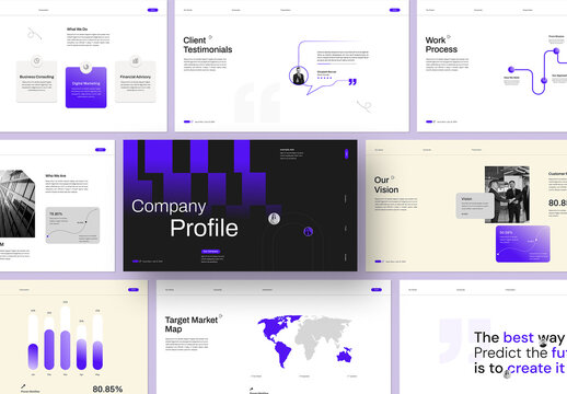 Modern Company Profile Presentation Template