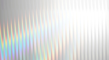 Abstract light and shadow play creating an iridescent effect across a textured surface. The image showcases a subtle blend of colors and shapes, making it a perfect background or design element