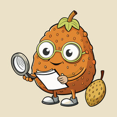 Salak fruit cartoon