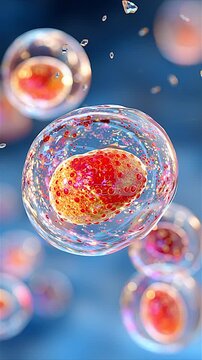 3D visualization of Alpha-Lipoic Acid protecting cells from oxidative stress, scientific molecular motion