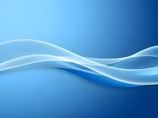 Blue Energy Flow: Abstract Wave Lines