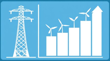 Renewable energy growth statistics global energy sector infographic clean technology data visualization sustainability trends