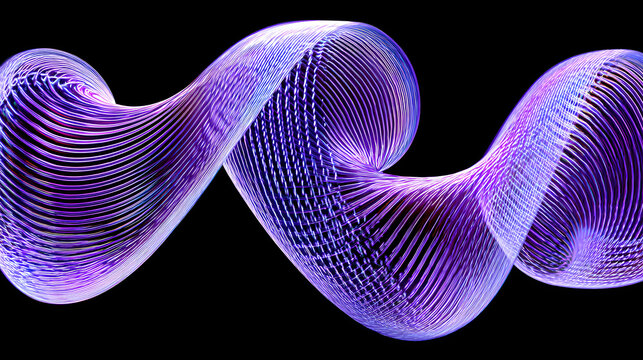 Violet Digital Twist Lines