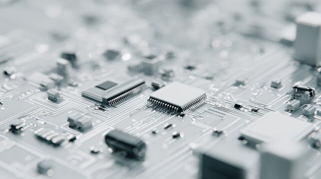 Monochrome motherboard architecture highlights cutting-edge chip technology