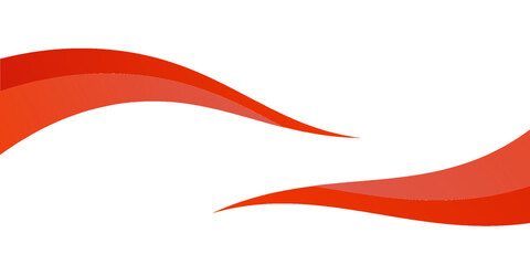 Vector red line background curve element with white space for text and message design, overlapping layers, vector