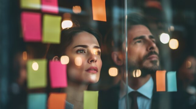 Creative brainstorming session office environment team collaboration indoor setting professional perspective