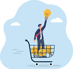 Obraz premium illustration of accelerating business collaboration based on ideas, and innovation 