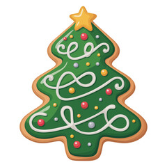 christmas tree vector illustration