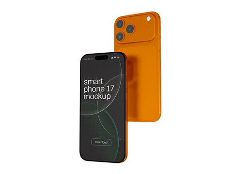 Smartphone Mockup Front and Back View