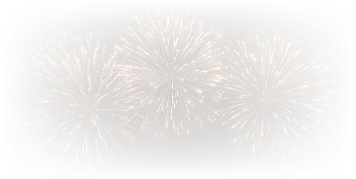 Golden blue pink fireworks explosion party event PNG