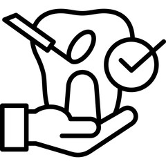 Dental Service line icon