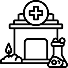 Medical Lab line icon
