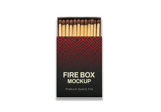 Open Fire Box Mockup