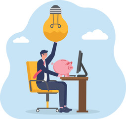 llustration of formulas in business ideas and innovations to boost profit and revenue
